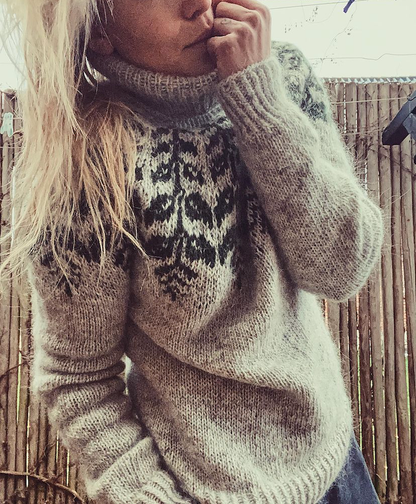 Holly Sweater | most beautiful winter sweater made from Lettlopi by Lopi Island