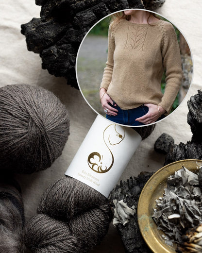 Sweter Harvest | delikatne warkocze z Elements DK od Eriu