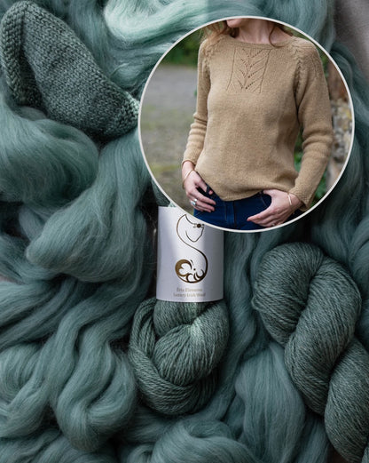 Sweter Harvest | delikatne warkocze z Elements DK od Eriu