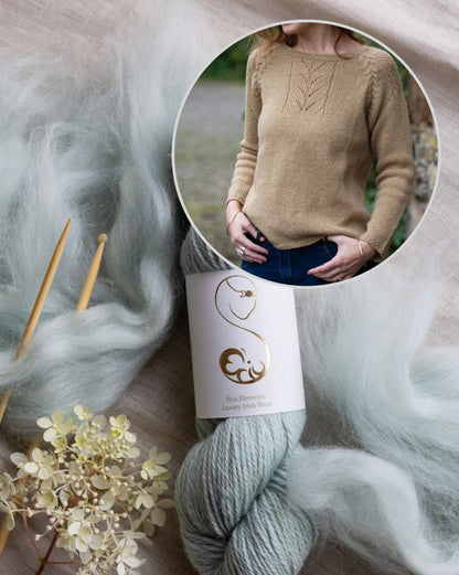 Sweter Harvest | delikatne warkocze z Elements DK od Eriu