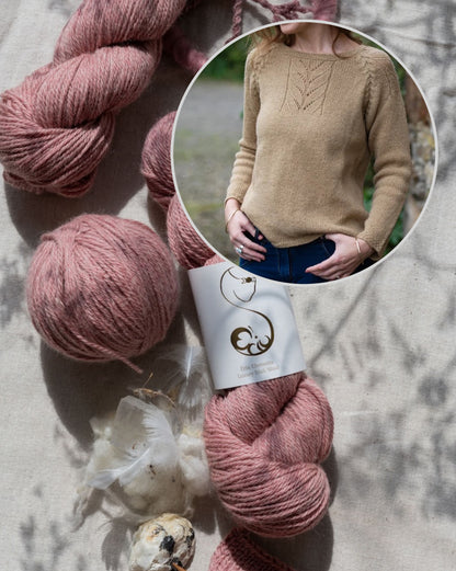 Sweter Harvest | delikatne warkocze z Elements DK od Eriu