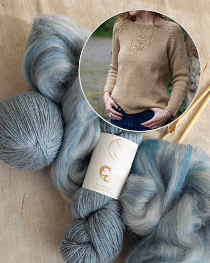 Sweter Harvest | delikatne warkocze z Elements DK od Eriu