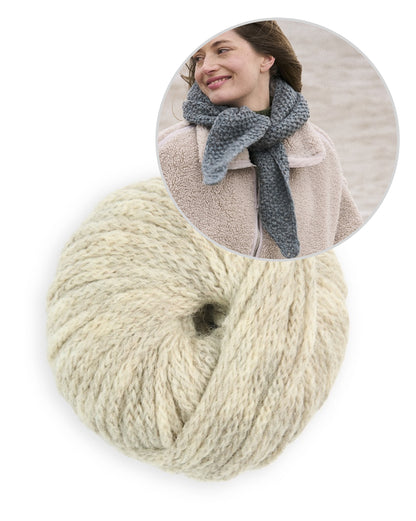 Hazel Scarf | varmt tørklæde i Sheepsoft Fibreknit fra Bramble & Fleece