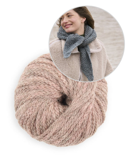 Hazel Scarf | varmt tørklæde i Sheepsoft Fibreknit fra Bramble & Fleece