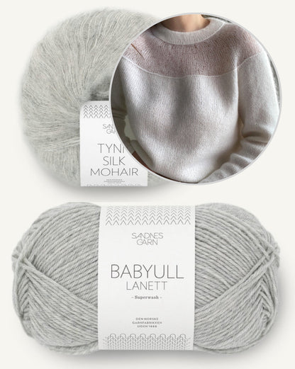 Heaven Blouse | romantisch feminin aus Babyull Lanett und Tynn Silk Mohair von Sandnes Garn