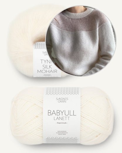 Heaven Blouse | romantisch feminin aus Babyull Lanett und Tynn Silk Mohair von Sandnes Garn