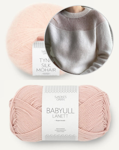 Heaven Blouse | romantisch feminin aus Babyull Lanett und Tynn Silk Mohair von Sandnes Garn