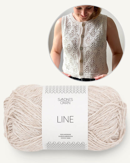Hey Ho Vest | sommerliche Weste aus Line von Sandnes Garn