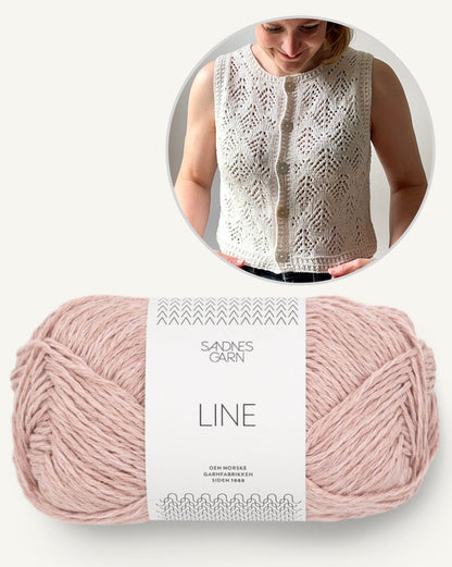 Hey Ho Vest | sommerliche Weste aus Line von Sandnes Garn