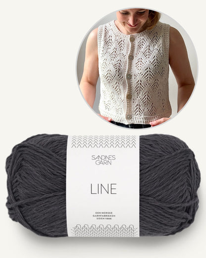 Hey Ho Vest | sommerliche Weste aus Line von Sandnes Garn