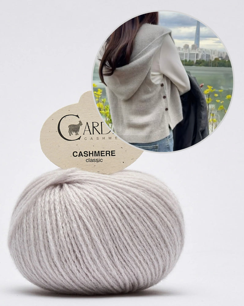 Kapuutsiga sallvest | ülmitmekülgne ja eriti pehme Cardiffi Classic Cashmere’ist
