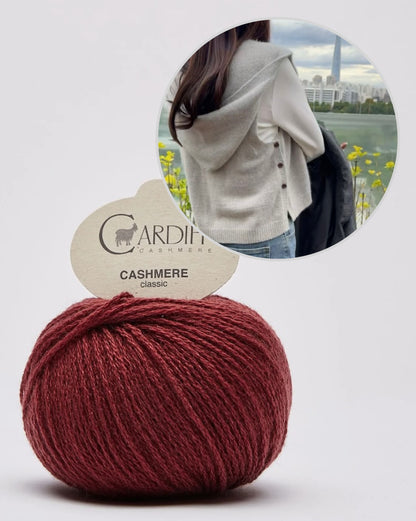 Kapuutsiga sallvest | ülmitmekülgne ja eriti pehme Cardiffi Classic Cashmere’ist