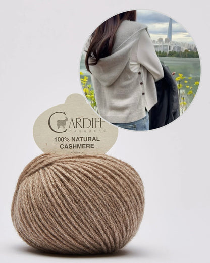Kapuutsiga sallvest | ülmitmekülgne ja eriti pehme Cardiffi Classic Cashmere’ist