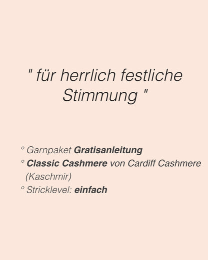Holly Bow | Nœud festif avec tutoriel gratuit en Classic Cashmere de Cardiff