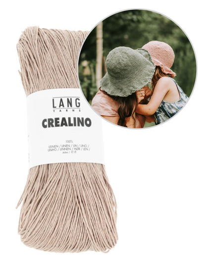 Hut Flora von Kleinigkeitenliebe mit Crealino von Lang Yarns 11