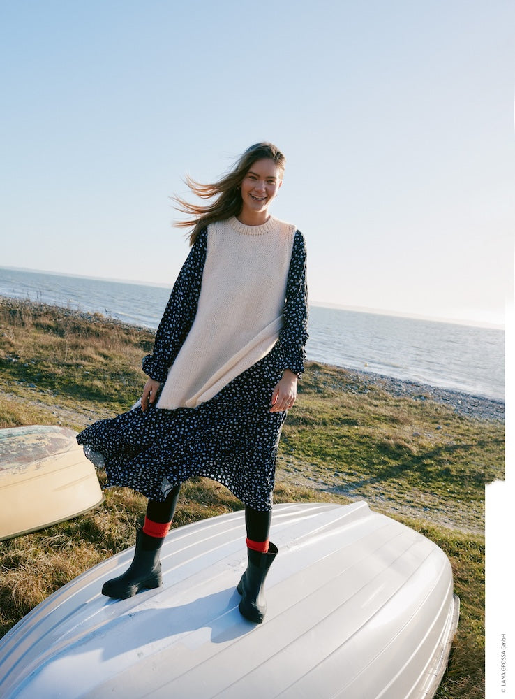 Slipover Nordic Breeze von Lana Grossa mit Natural Alpaca Pelo 5