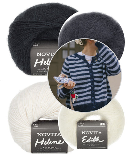 In My Stripes Era Cardi | Streifenliebe aus Helene und Edith von Novita