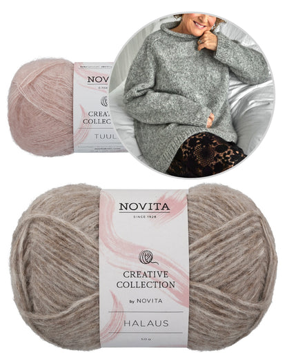 Ingrid Pullover | einfach und bequem aus Halaus und Tuuli von Novita