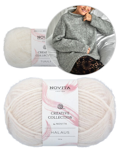 Ingrid Pullover | einfach und bequem aus Halaus und Tuuli von Novita