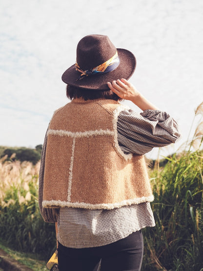 Mellow Vest | luxueuse et d'une beauté classique en cashmere Large et Curly de Cardiff