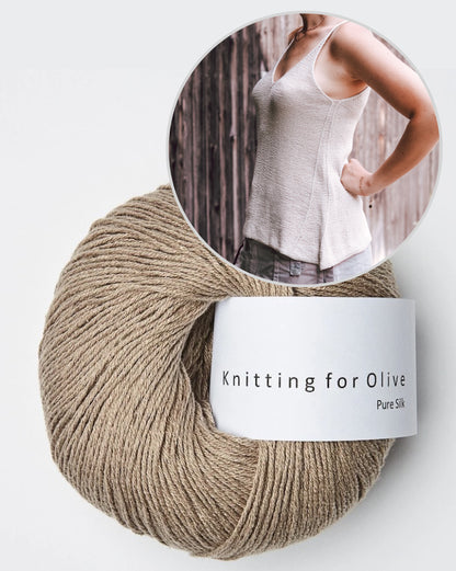 Isadora Top | ligne A flatteuse en Pure Silk de Knitting for Olive