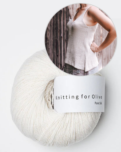 Isadora Top | ligne A flatteuse en Pure Silk de Knitting for Olive