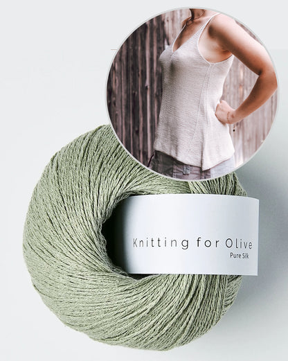 Isadora Top | ligne A flatteuse en Pure Silk de Knitting for Olive