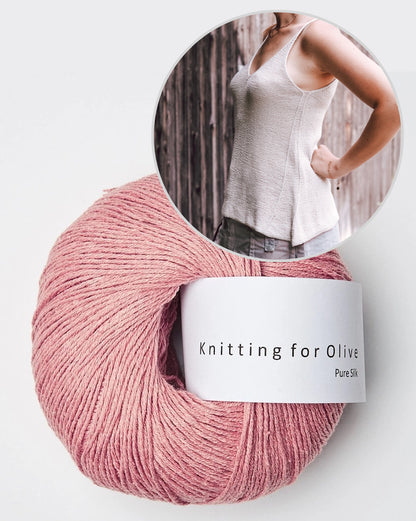 Isadora Top | ligne A flatteuse en Pure Silk de Knitting for Olive