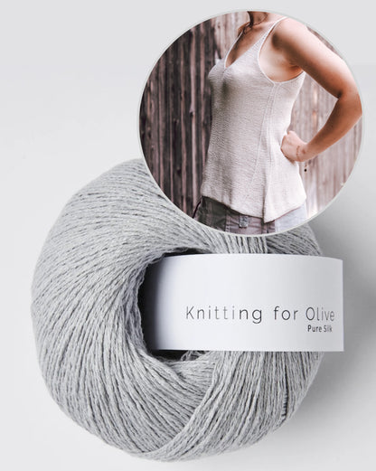 Isadora Top | ligne A flatteuse en Pure Silk de Knitting for Olive