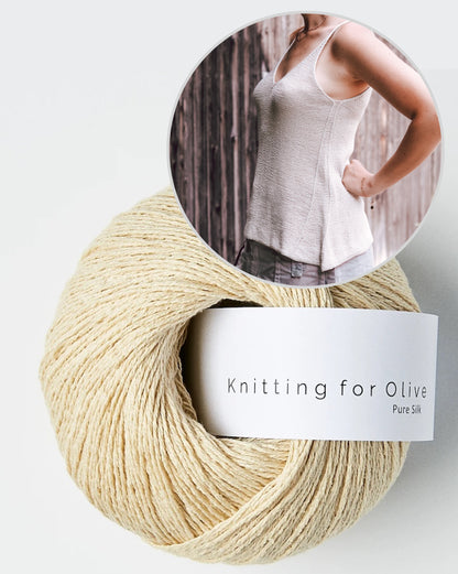 Isadora Top | ligne A flatteuse en Pure Silk de Knitting for Olive