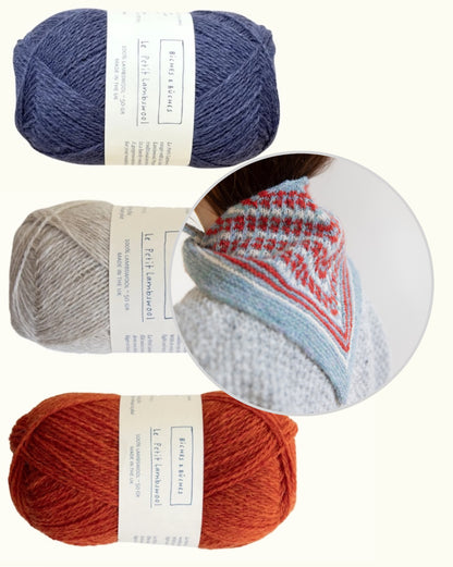 Châle Isla | ravissant châle en Le Petit Lambswool de Biches & Bûches