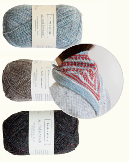 Châle Isla | ravissant châle en Le Petit Lambswool de Biches & Bûches