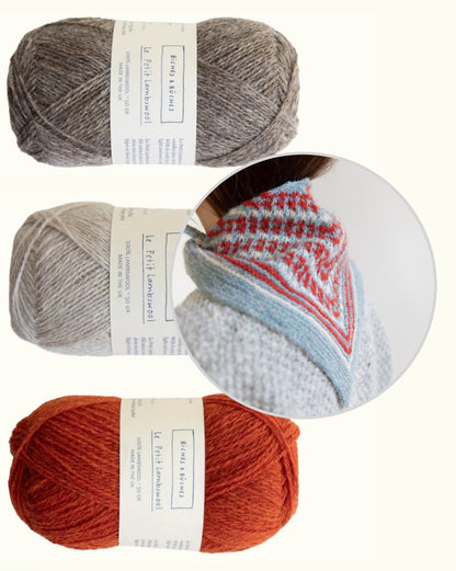 Châle Isla | ravissant châle en Le Petit Lambswool de Biches & Bûches