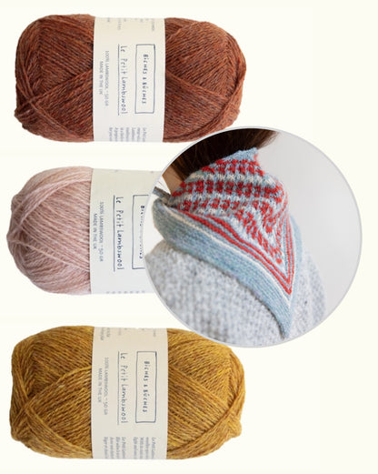 Châle Isla | ravissant châle en Le Petit Lambswool de Biches & Bûches