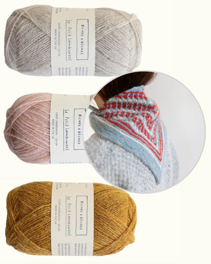 Châle Isla | ravissant châle en Le Petit Lambswool de Biches & Bûches