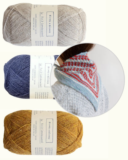 Châle Isla | ravissant châle en Le Petit Lambswool de Biches & Bûches