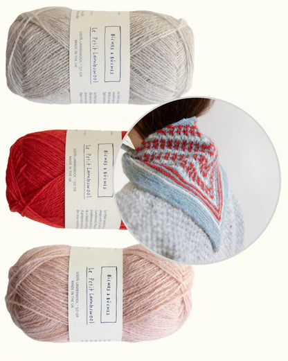 Châle Isla | ravissant châle en Le Petit Lambswool de Biches & Bûches