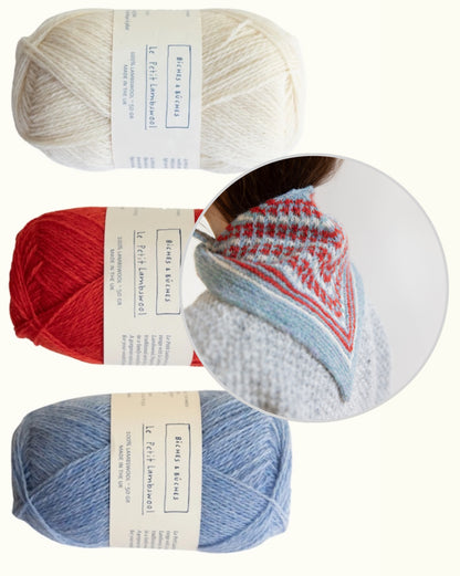 Châle Isla | ravissant châle en Le Petit Lambswool de Biches & Bûches