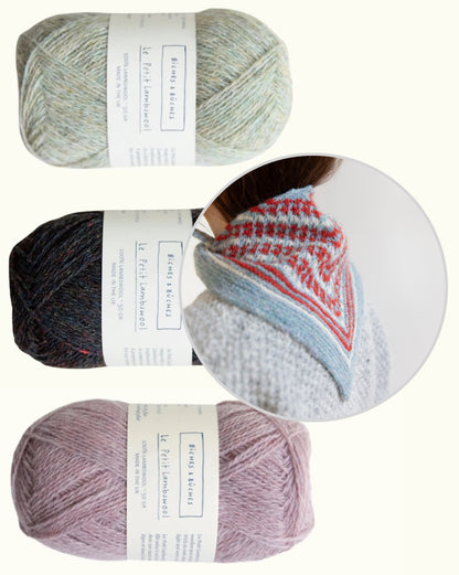 Châle Isla | ravissant châle en Le Petit Lambswool de Biches & Bûches