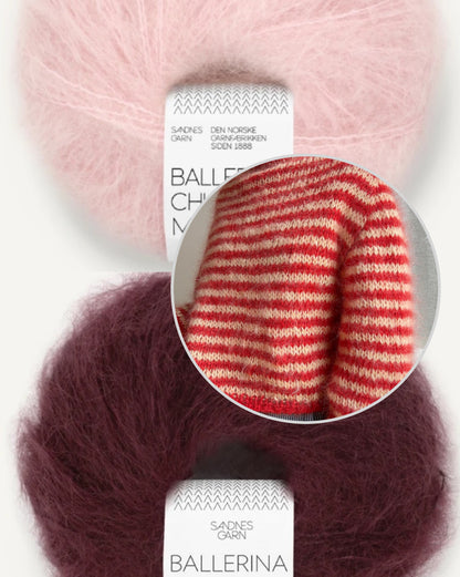 Miyu Sweater | varm med fine striber i Ballerina Chunky Mohair fra Sandnes Garn