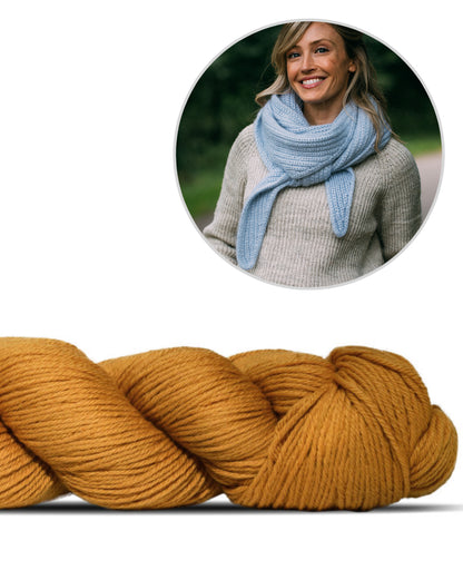Châle Jaunty | simple et magnifique, en Cheeky Merino Joy de Rosy Green Wool