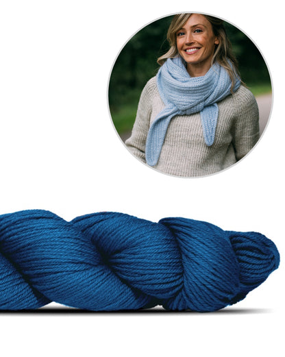 Châle Jaunty | simple et magnifique, en Cheeky Merino Joy de Rosy Green Wool