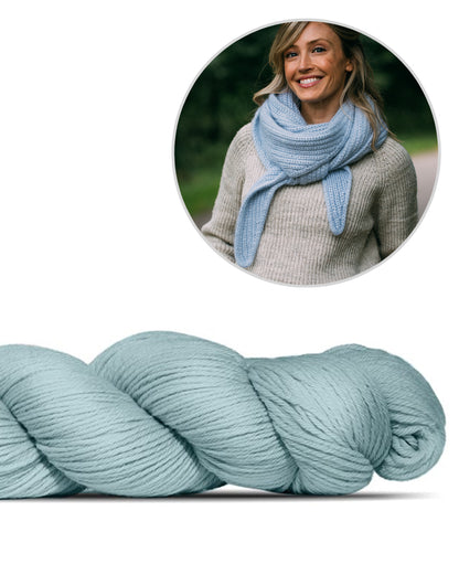 Châle Jaunty | simple et magnifique, en Cheeky Merino Joy de Rosy Green Wool