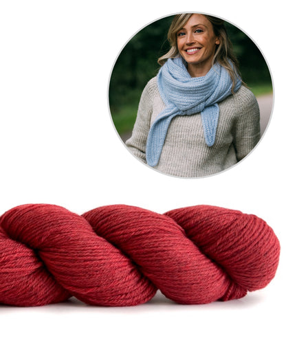 Châle Jaunty | simple et magnifique, en Cheeky Merino Joy de Rosy Green Wool