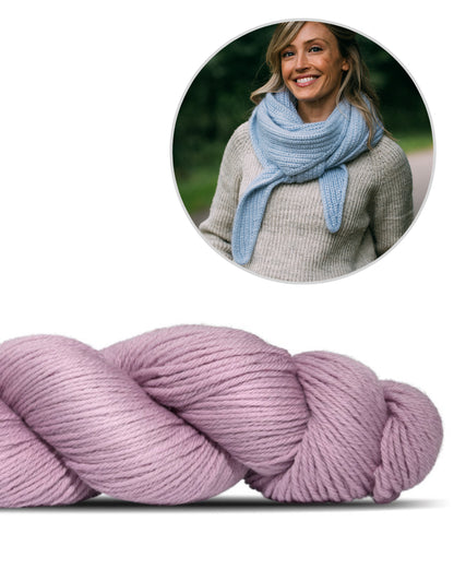 Châle Jaunty | simple et magnifique, en Cheeky Merino Joy de Rosy Green Wool