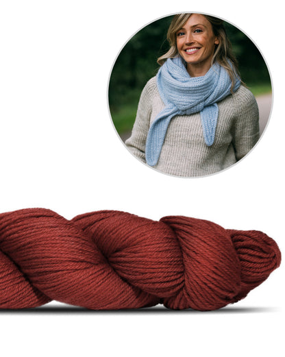 Châle Jaunty | simple et magnifique, en Cheeky Merino Joy de Rosy Green Wool