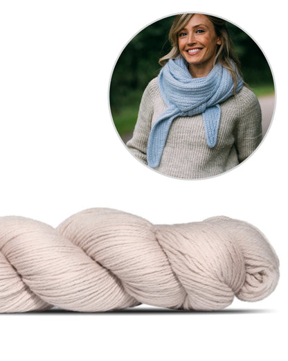 Châle Jaunty | simple et magnifique, en Cheeky Merino Joy de Rosy Green Wool