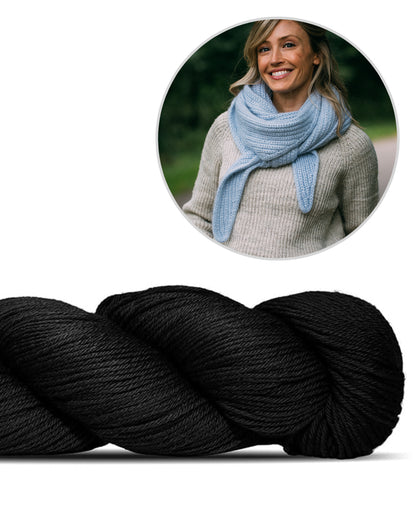 Châle Jaunty | simple et magnifique, en Cheeky Merino Joy de Rosy Green Wool
