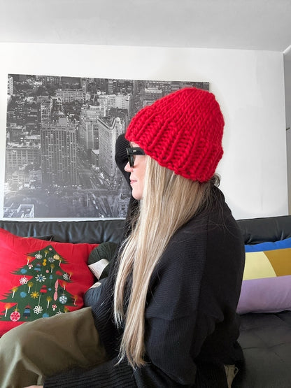 Bonnet en une demi-heure | Bonnet basique avec tutoriel gratuit en Crazy Sexy Wool
