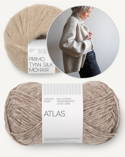 Jilli Jacket | Casual jacket made from Atlas and Primo by Sandnes Garn